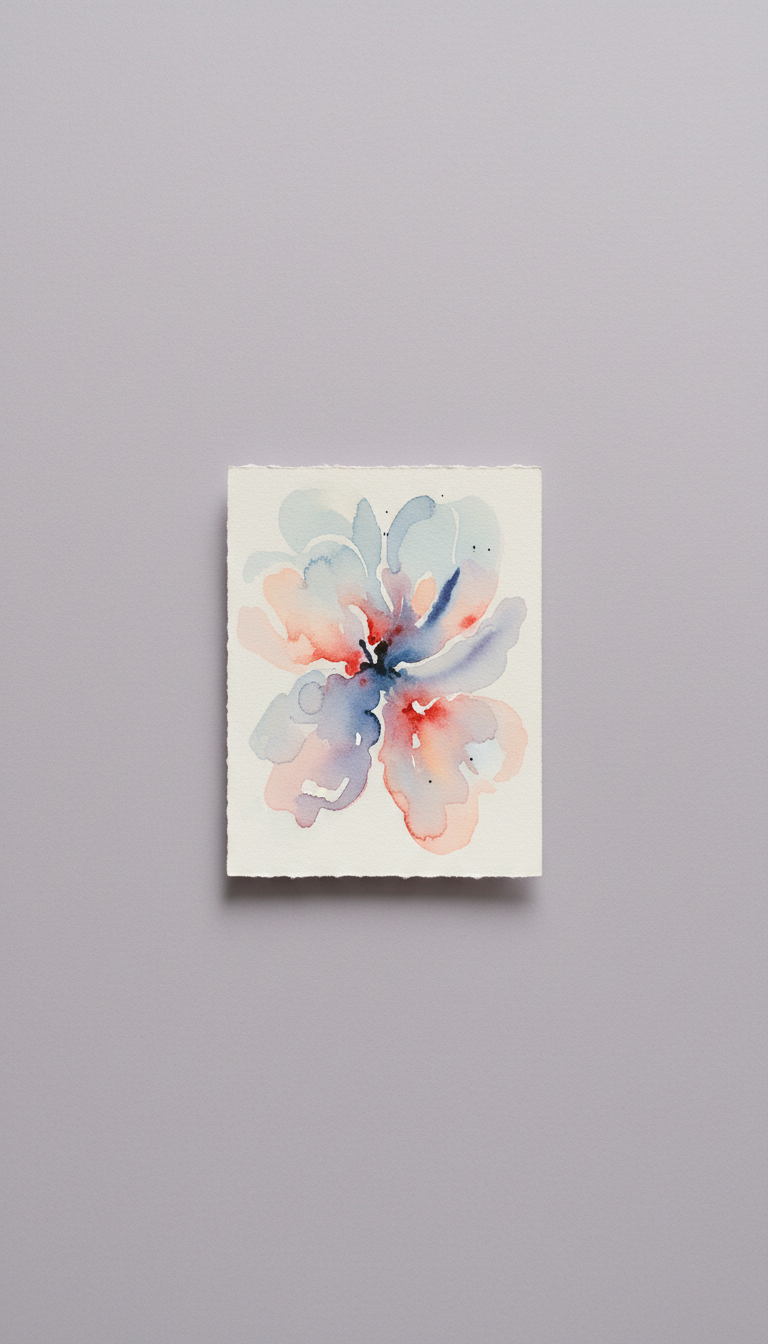 Lilac Drift small paper study