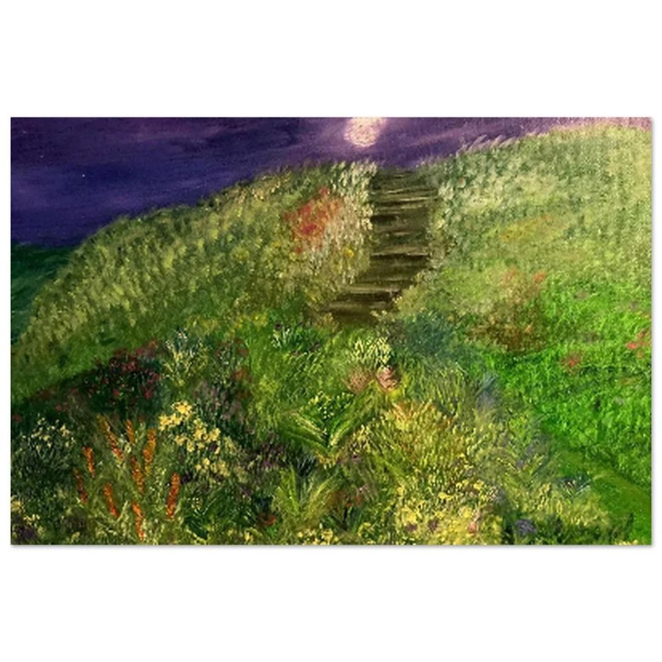 Wildflower Stairway original painting by Joshua Malone